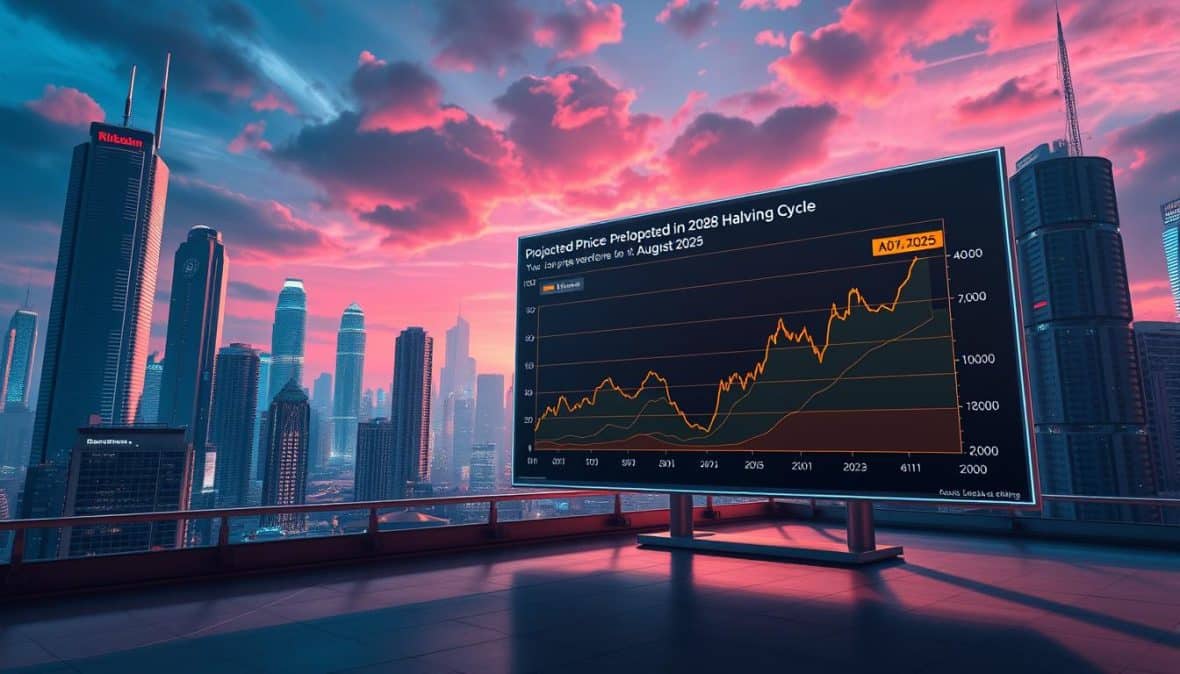 btc halving 2028 cycle projection august 2025